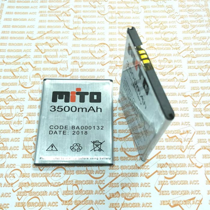 Baterai Battery Double Power MITO BA-000132 BA000132 A880 A990 Champ