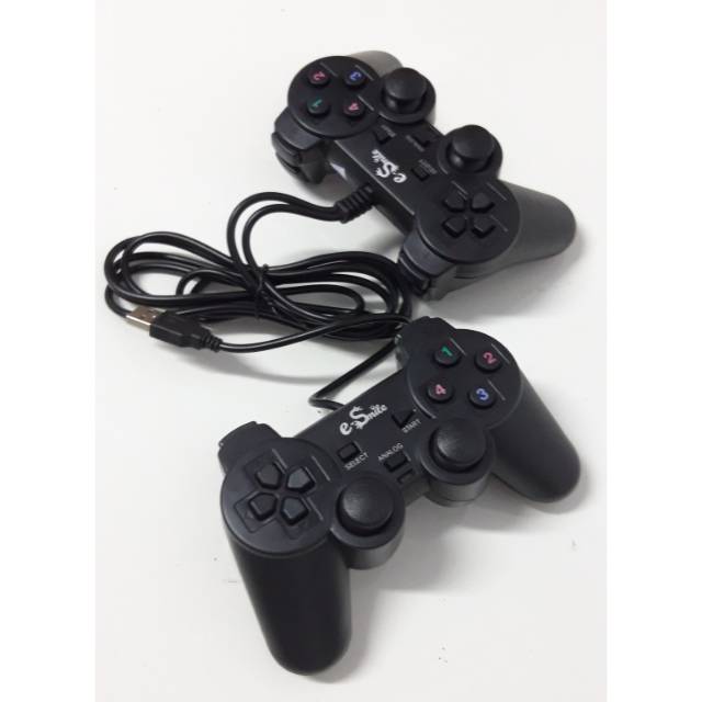 EM Gamepad Joy Stick Getar Hitam Double stick