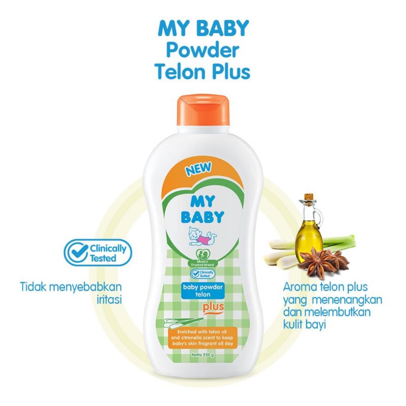 My Baby Powder Telon Plus 100gr + Extra 25gr