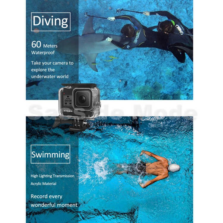 KingMa GoPro Hero 8 WATERPROOF CASE 60M Housing Go Pro Black Original