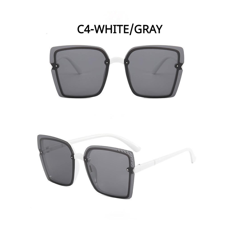 2021 new hollow Korean style large square frame fashion sunglasses