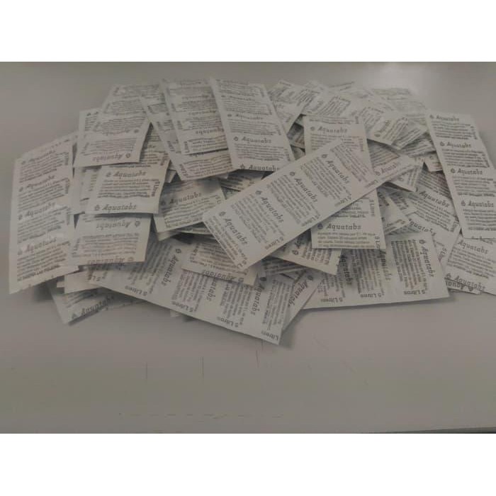 AQUATABS WATER PURIFICATION 17 MG / TABLET PEMBUNUH KUMAN AQUATAB BEST SELLER