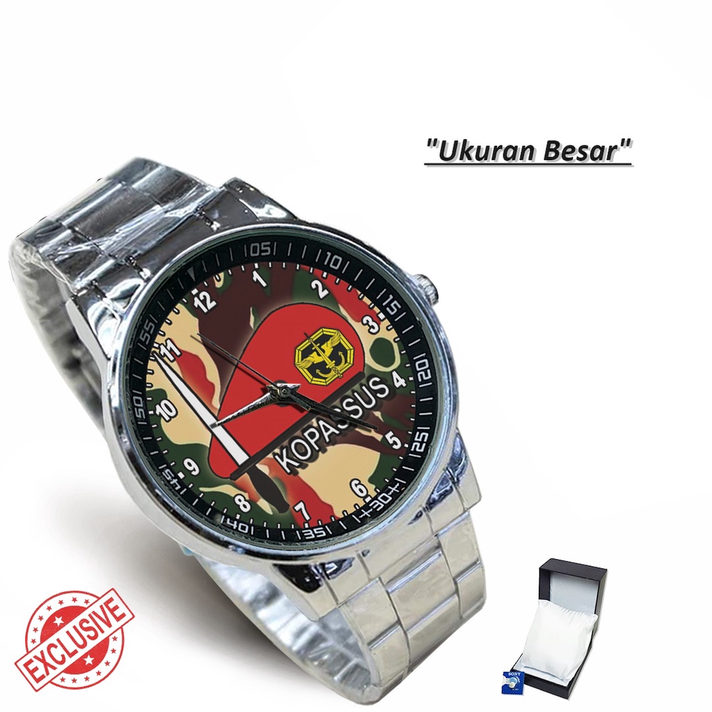 Jam Tangan Rantai Couple BARET MERAH KOPASSUS - 02 (Special)