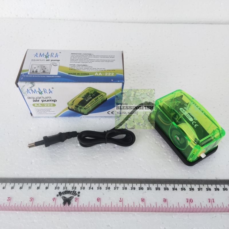 Aerator Aquarium 1 Lubang Pompa Gelembung Aquarium 1 Lubang Aerator 1 Lubang Amara AA 222 Amara AA-2
