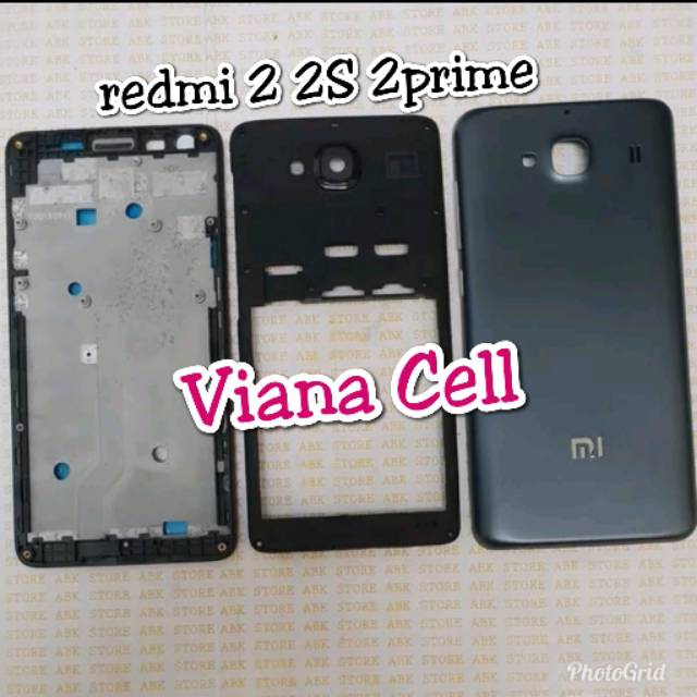 CASSING KESING HOUSING FULLSET XIAOMI REDMI 2 2S 2PRIME ORI
