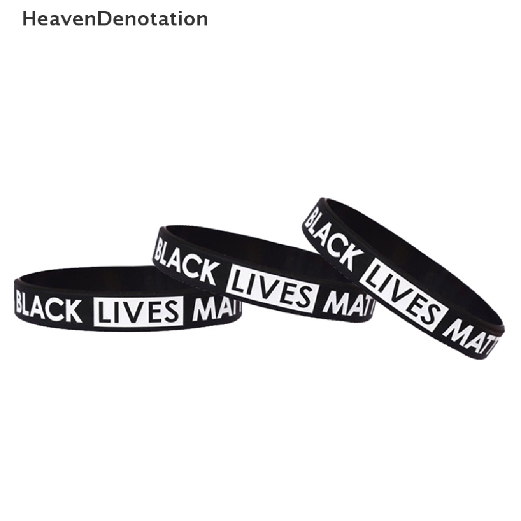 Gelang Bahan Karet Silikon Warna Hitam Tulisan I Can 't Breathe