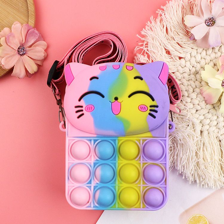 EL 4585 RISCE TAS SELEMPANG POP IT MINI IMPORT KARTUN ANAK WANITA CEWEK COWOK PRIA WANITA