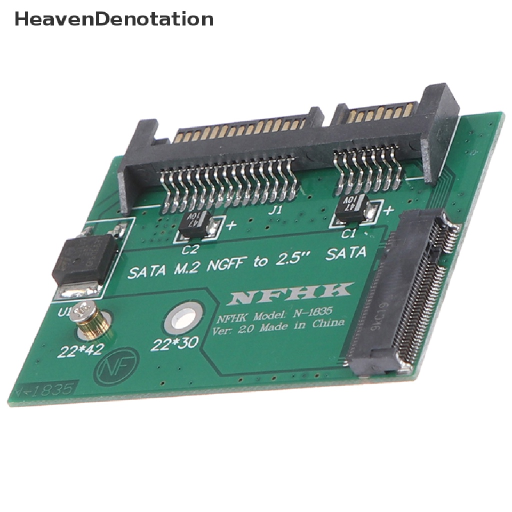 [HeavenDenotation] M.2 NGFF ssd solid state hard disk to half high 2.5 inch sata3 adapter card