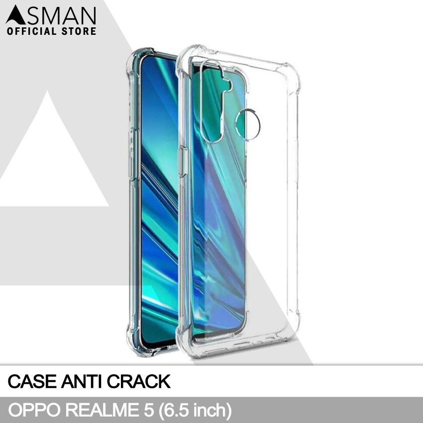 Anti Crack OPPO Realme 5 (6.5&quot;) | Soft Case Anti Bentur - Clear