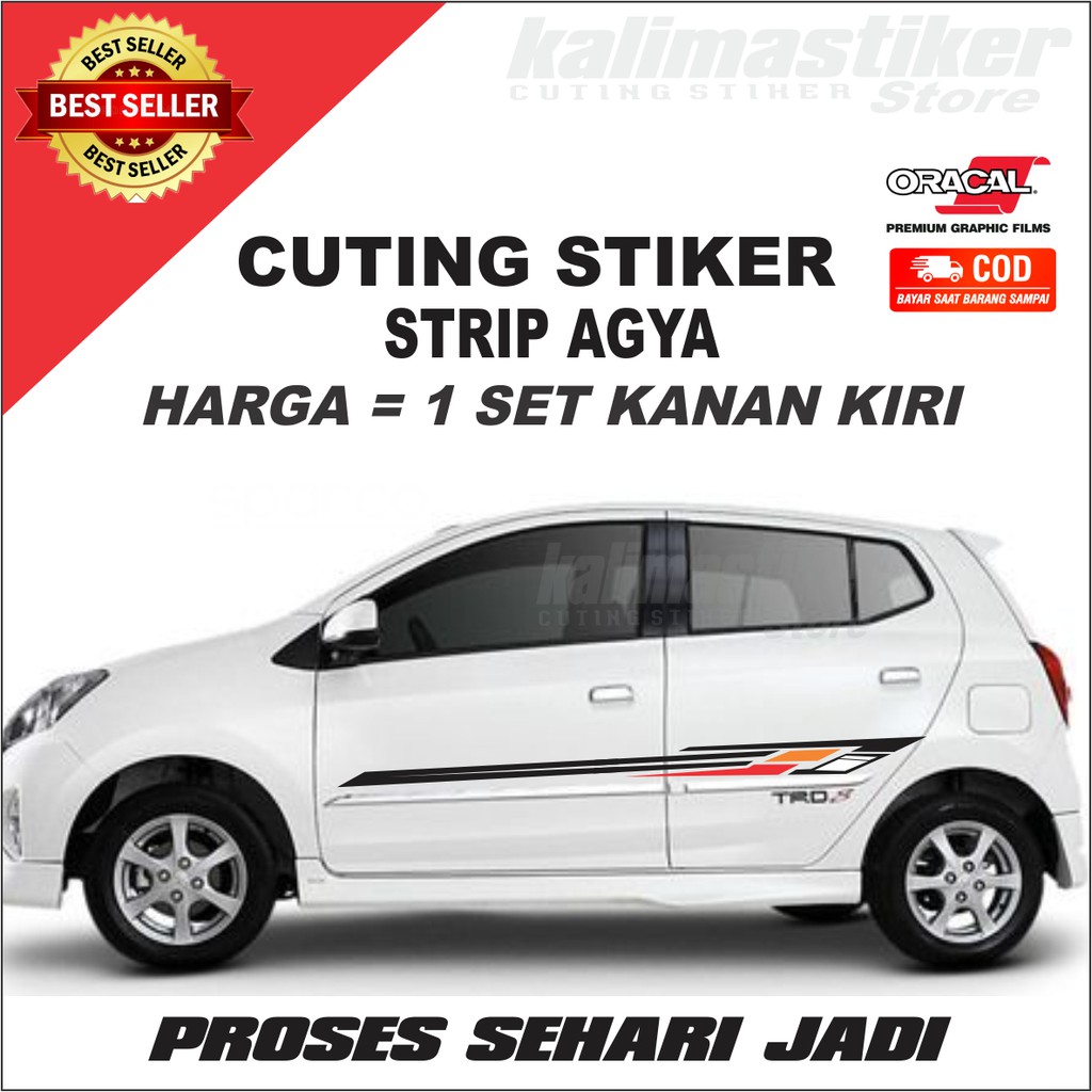 CUTING STIKER MOBIL AGYA , STRIP MOBIL-CUTING MOBIL- STIKER MOBIL-STIKER CUSTOM