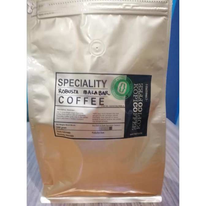 

[ COD ] Kopi Malabar Robusta Roasted 1 kilo Rasa Arabika cream Tebal espresso TERJAMIN Kode 1478