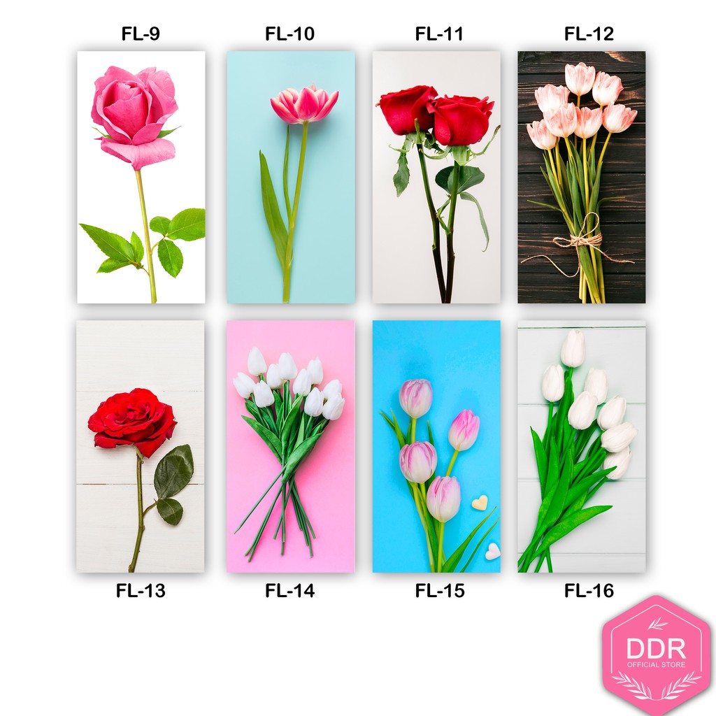 Best Seller Hiasan Dinding Flower Bunga Tulip Tropical Pajangan Rumah Ruang Tamu Dekorasi Kamar Tidur Wall Decor ezmVnbLFpqwRGD