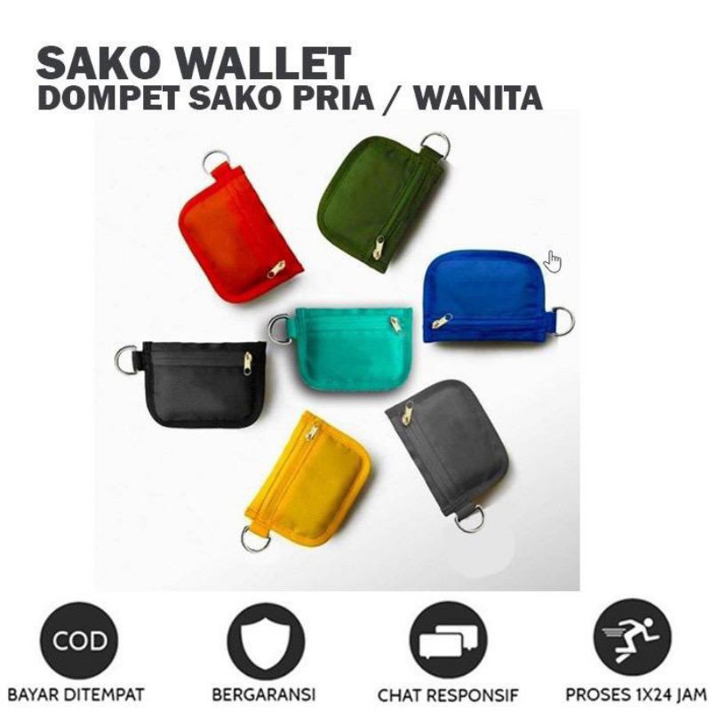 NAZRIL SAKO WALLET CANVAS IMPORT DOMPET WANITA MURAH BATAM