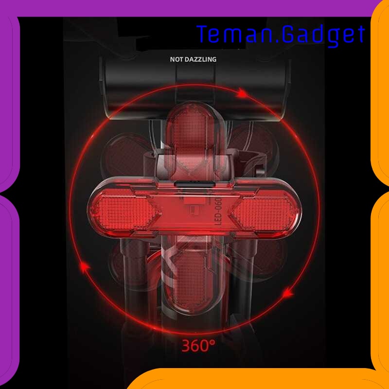 TG-IB614 ROBESBON LAMPU BELAKANG SEPEDA USB RECHARGE TAIL LIGHT - AS1010