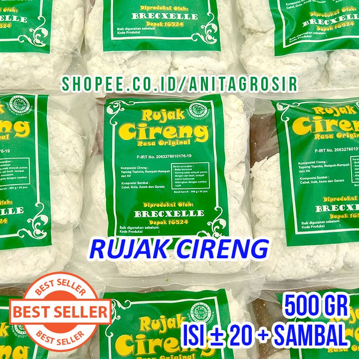 

Rujak Cireng BRECXELLE Original Terbaik Halal Terlaris Asli Brekele Khas Kota Depok GROSIR