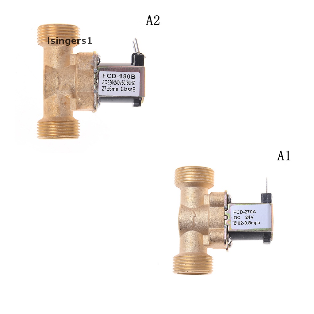 (lsingers1) Katup Solenoid Elektrik 3 / 4 &quot;NPSM DC Bahan Kuningan