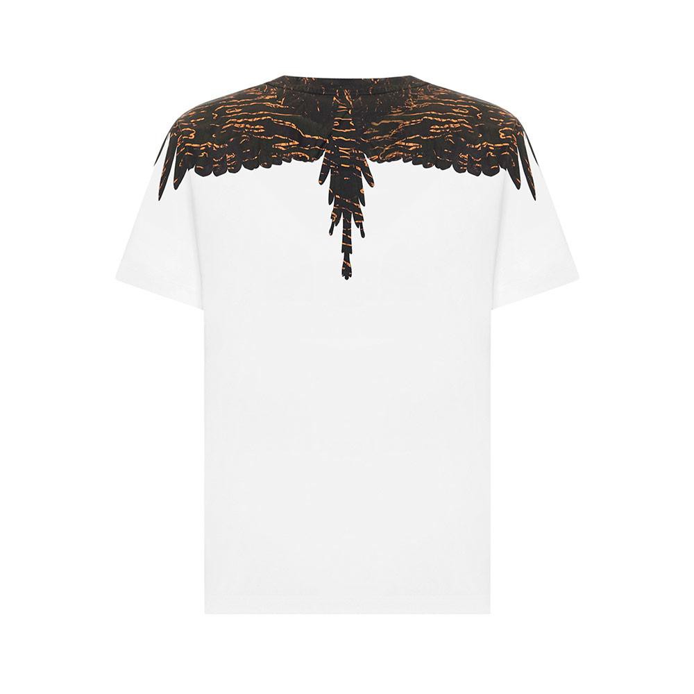 Mrcelo Burlon FW21 Camou Wings Tee White/Army 100% Authentic