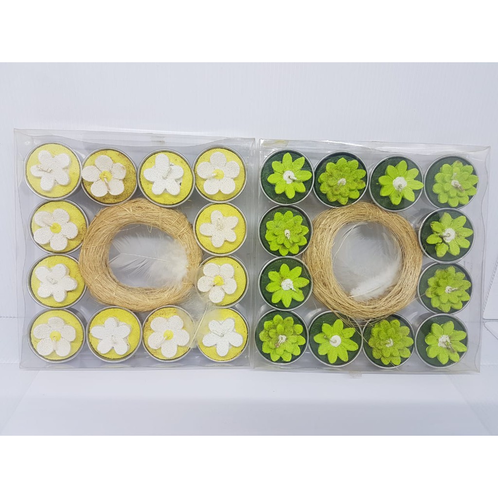 TULIP CANDLE LILIN TEALIGHT MELATI IMPORT LILIN DEKOR