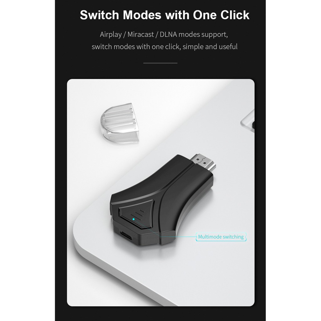 Anycast Mirascreen K12 Anycast Auto Switch Untuk Androd atau IOS  - 460254