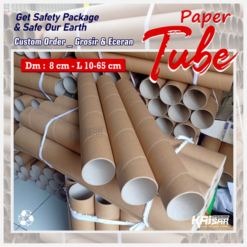 

Packing Selongsong Kertas Tabung Paper Tube - Diameter 8 cm