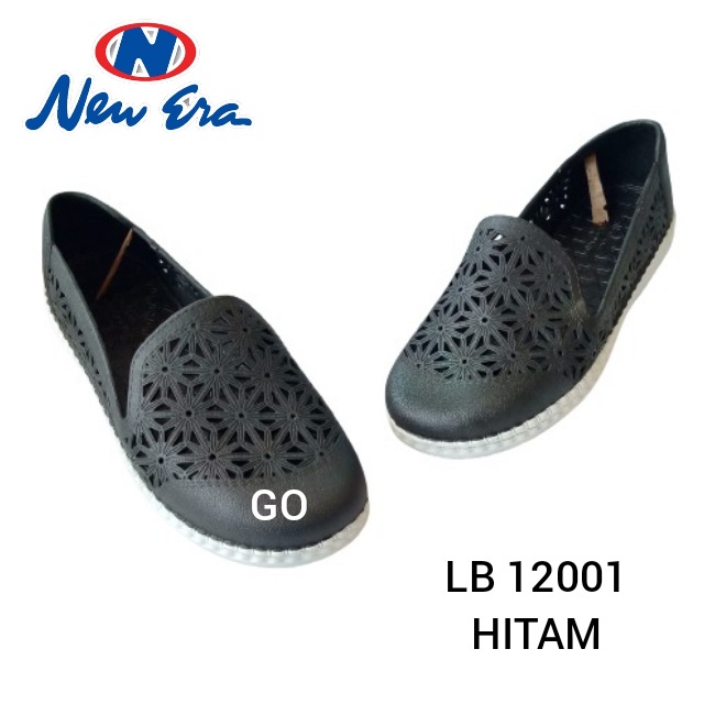 gos NEW ERA LB 12001 PVR Sepatu Slip On Wanita Karet Terbaru Original Murah