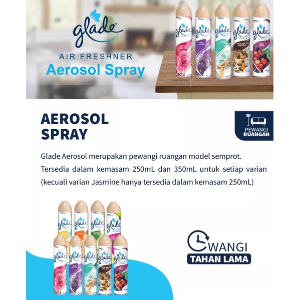 Glade Aerosol Pengharum Ruangan 350ml + 50ml