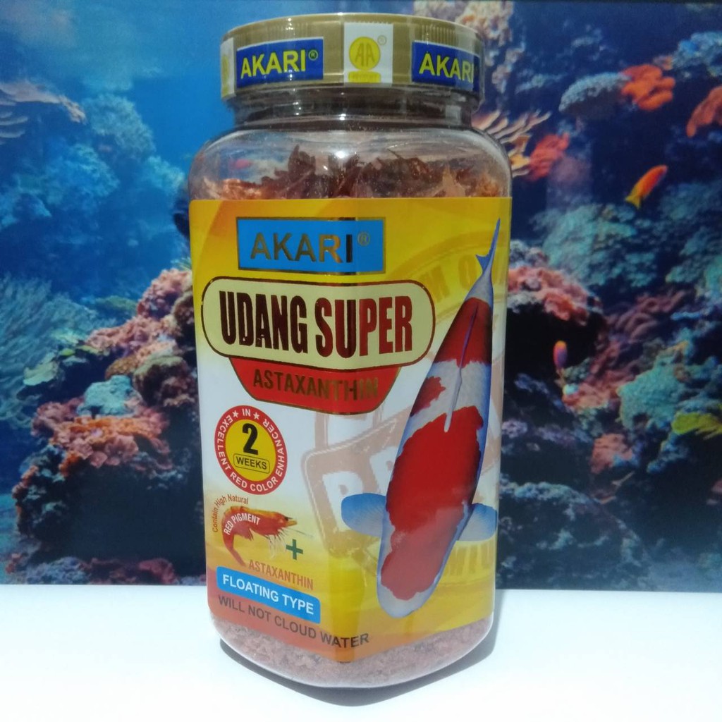 AKARI UDANG SUPER 130 GRAM FLOATING TYPE ASTAXANTHIN