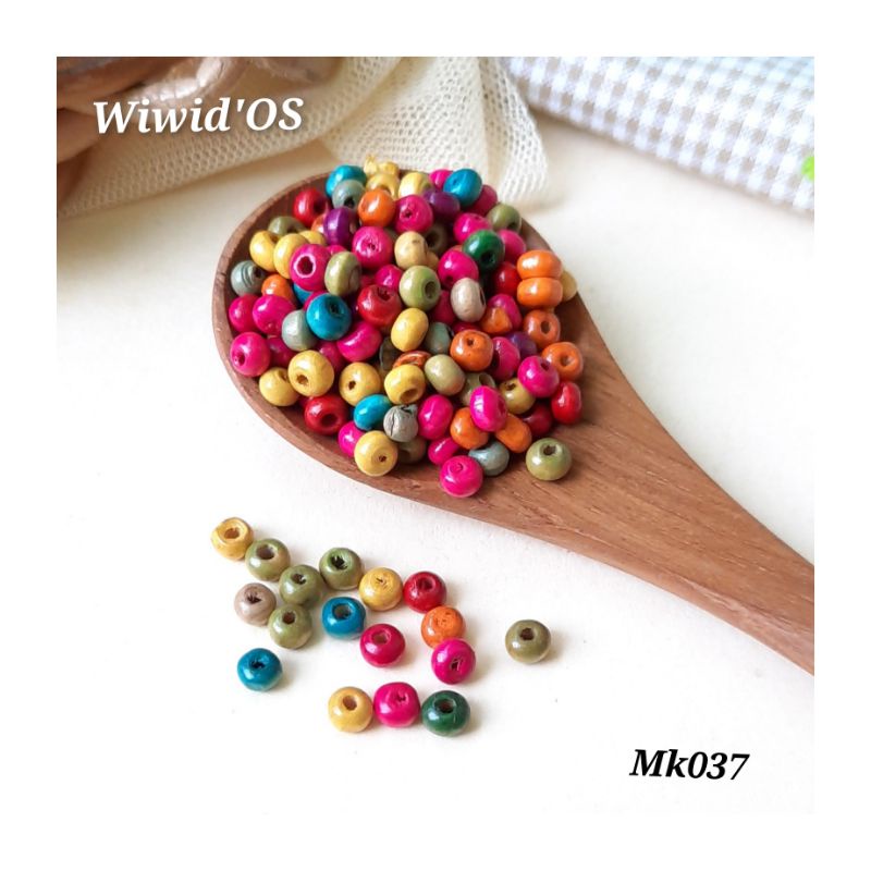 (10 gram) MANIK KAYU LADA 5 MM MK037
