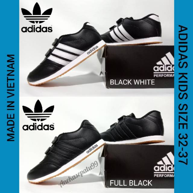 Sepatu Anak Sekolah Adidas Made in Vietnam Usia 5 - 11 Tahun / Sepatu Olahraga Anak Cowok Cewek Size 32-38 Unisex / Sepatu Anak PAUD TK SD Promo