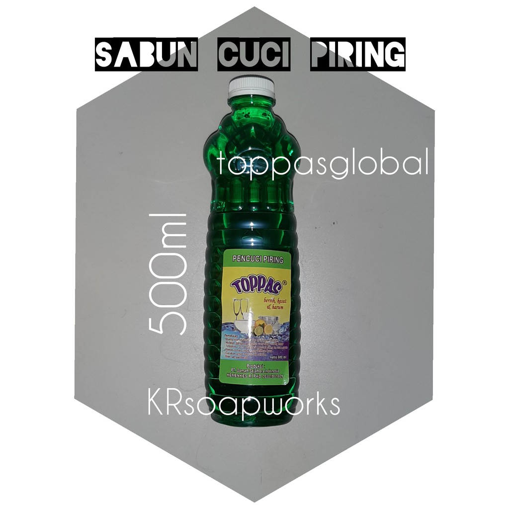  Sabun  cuci  piring  500ml TOPPAS PREMIUM ORIGINAL Shopee 