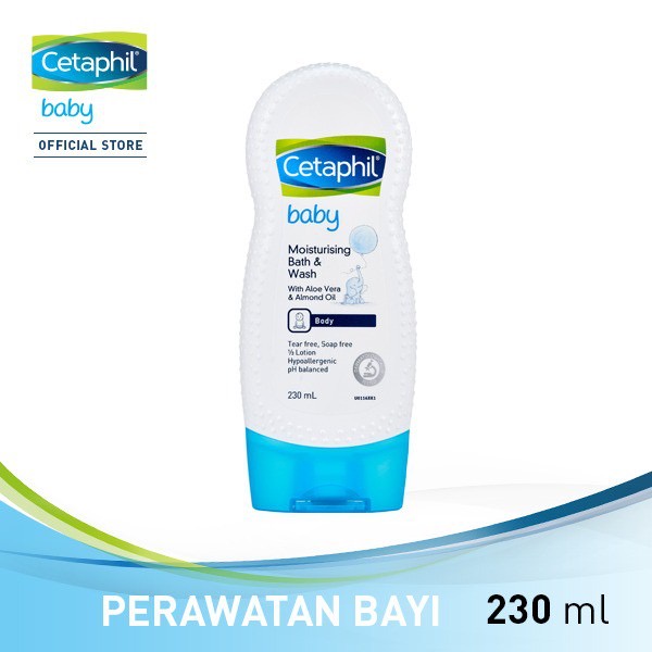 CETAPHIL BABY MOISTURISING BATH AND WASH / 230ML