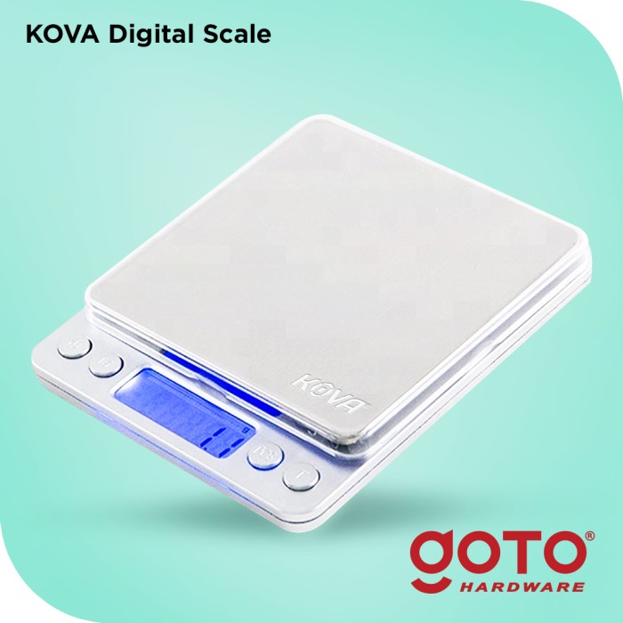 

DISKON - (BISA COD) Kova I-2000 Timbangan Digital Bumbu Dapur Kopi Emas Scale 0.1 Gram - 3 Kg