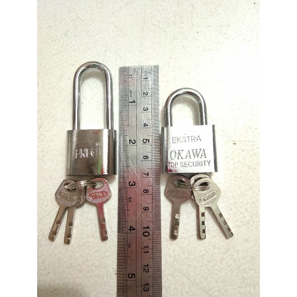 gembok 30mm panjang  gembok 30mm pendek  gembok