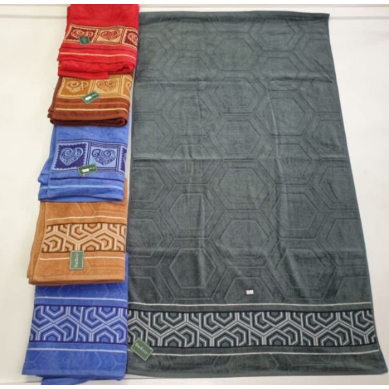 HANDUK BERCORAK SIZE JUMBO/HANDUK DEWASA JUMBO 80X160CM