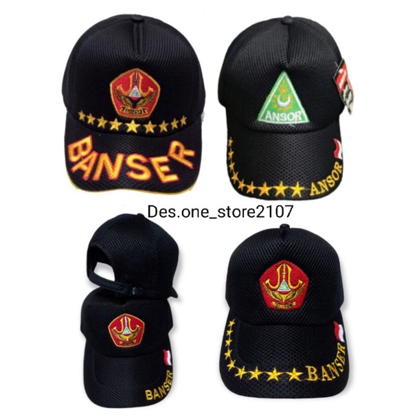 Topi Banser / topi baseball / topi jaring doublemes/ masker banser / TOPI ANSOR / TOPI GP ANSOR