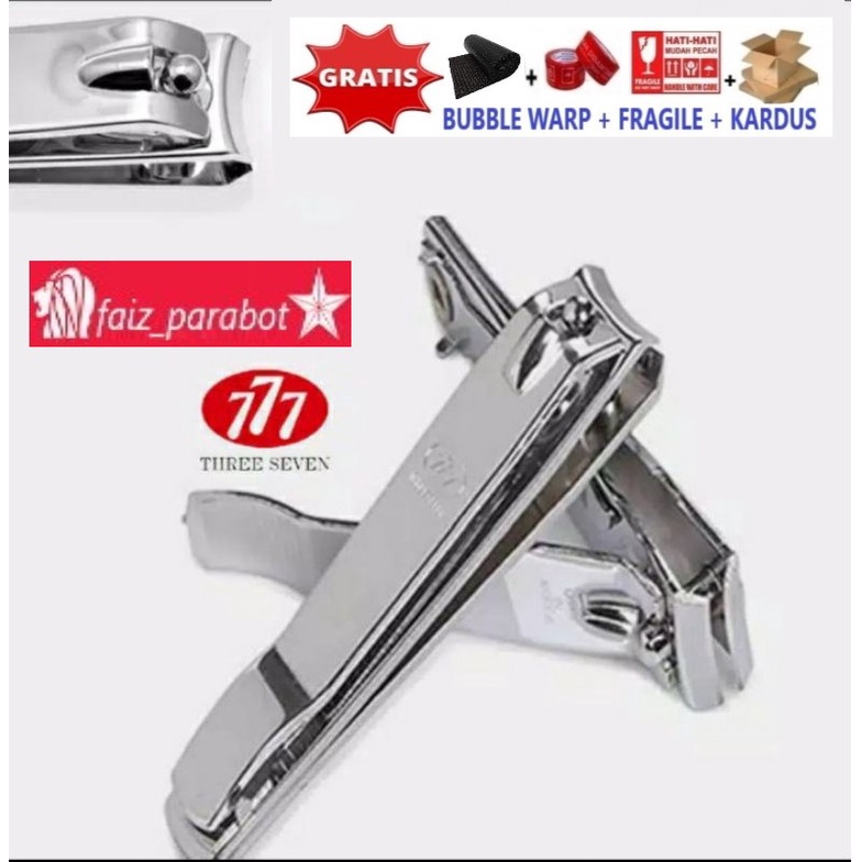 Gunting Kuku Stainless Jumbo 777 Three Seven Nail Clipper Made in Korea