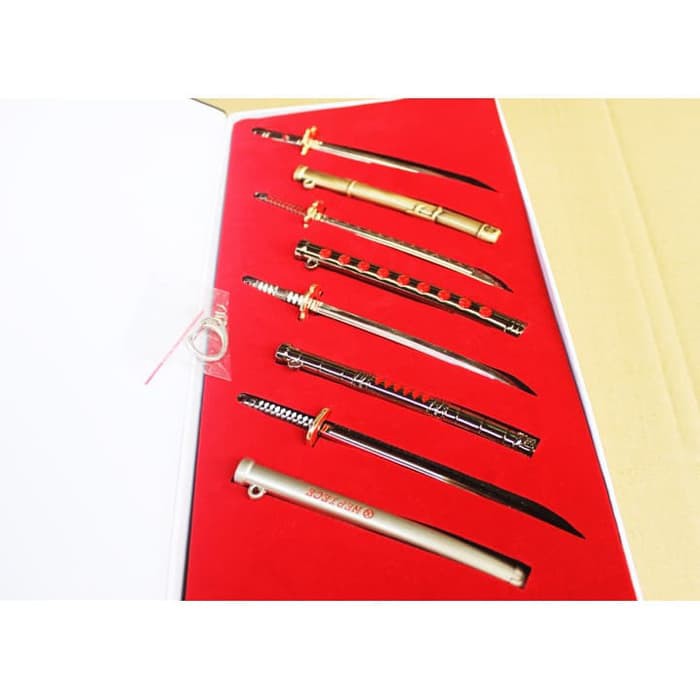 Replika pedang anime one piece Zoro boxset