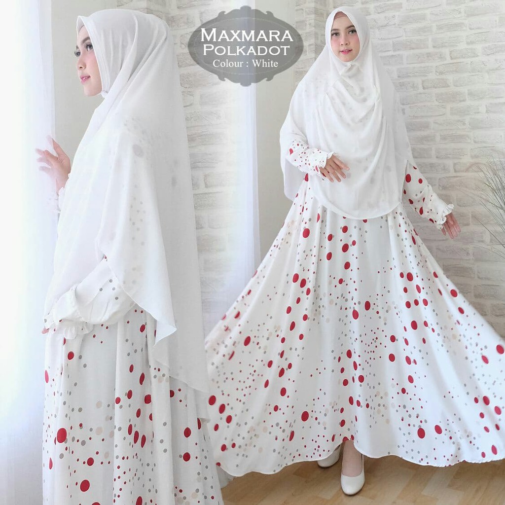 

Murah TK1 Max-lux Polkadot White/Yumei