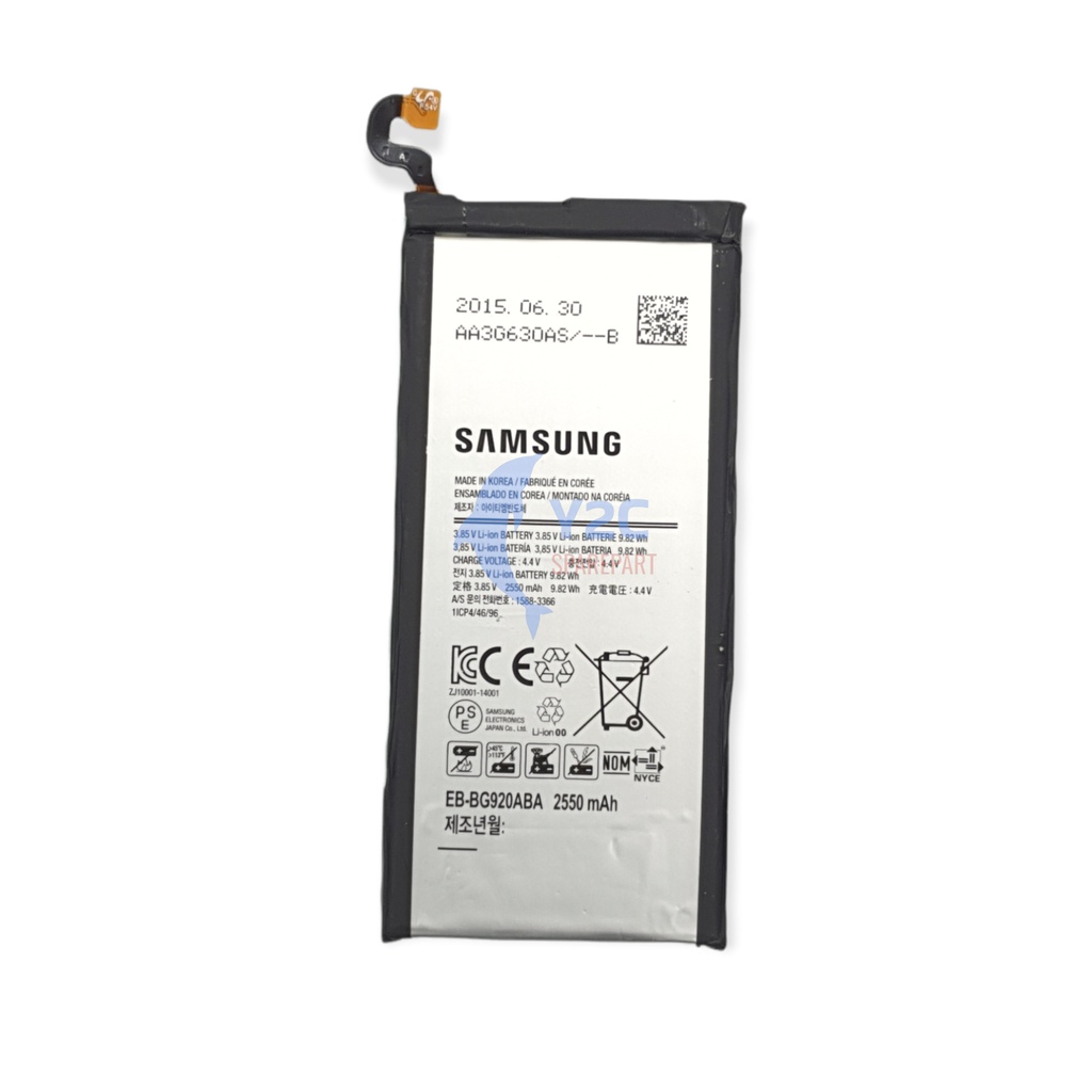 BATERAI SAMSUNG GALAXY S6 FLAT / G920 / SM-G920A / EB-BG920ABE ORIGINAL OEM / BATRE / BATRAI / BATERE / BATU / BATREI