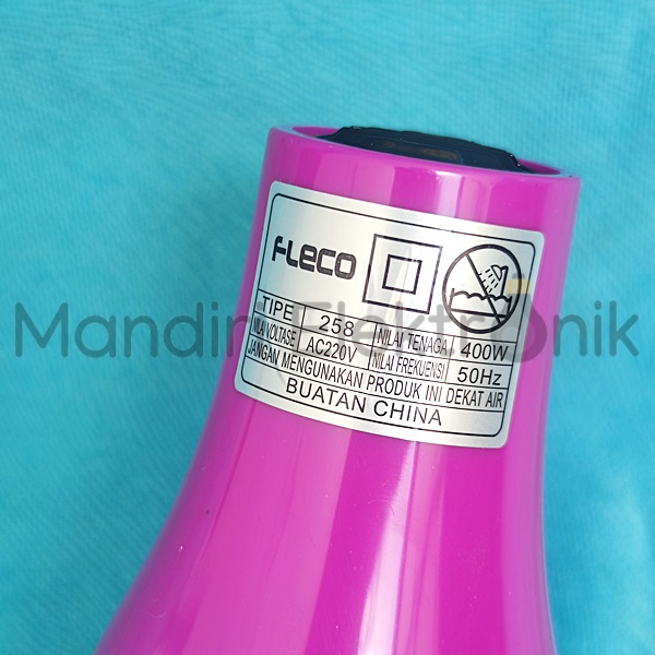 Hairdryer Pengering Rambut Mini Fleco 258 - Hair Dryer Lipat 400w - Pengering Rambut Lipat