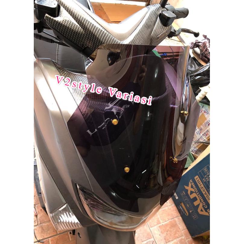 NEW FOTO ASLI VISOR YAMAHA NMAX 155 OLD TDR LASER PRESISI WINDSHIELD NMAX LAMA 2015 2016 2017 2018 2019 WINSHIL KACA DEPAN NMAX MODEL TDR FULL JENONG WINSIL NMAX SPORTY NMAX 155 LAMA KACA ANGIN DEPAN KACA ACRILIC 3MM 2MM VISOR ANGIN DEPAN MOTOR TAHAN ANGI