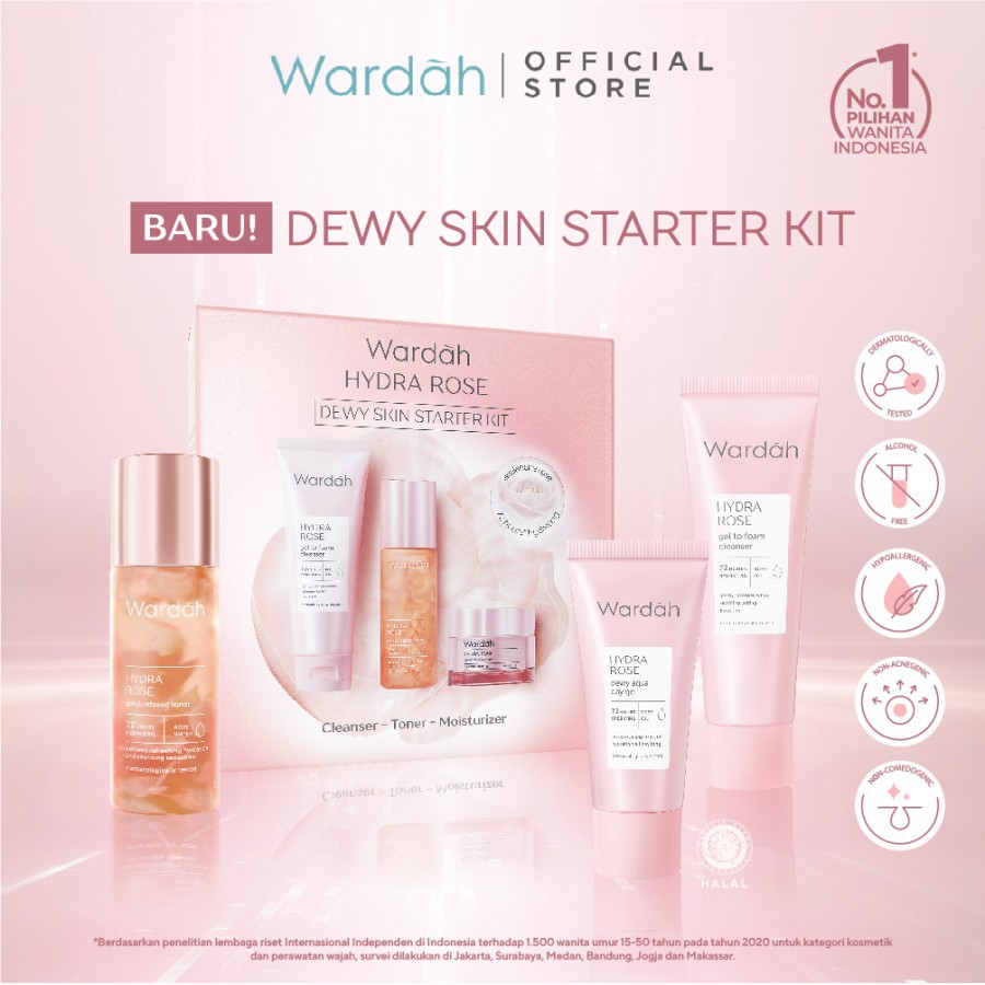 ★ BB ★ Wardah Hydra Rose Dewy Skin Starter Kit