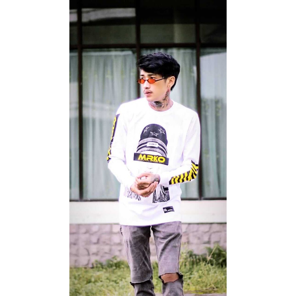 KAOS DISTRO PRIA / WANITA LENGAN PANJANG TSHIRT MRKO BANDUNG / ROCKCHANG THAILAND MARCELO BURLON