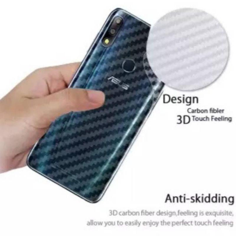 Skin Karbon Stiker Handphone Karbon Anti Jamur Asus zenfon max pro M1/max pro M2