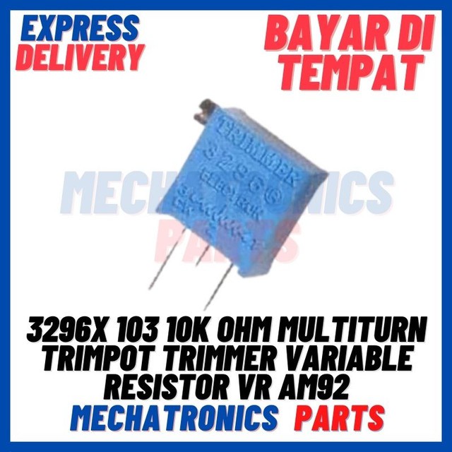 [PAS-9397] 3296X 103 10K OHM MULTITURN TRIMPOT TRIMMER VARIABLE RESISTOR VR AM92