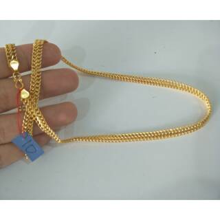  kalung  emas  asli kadar 875 model holo super 10 gram  