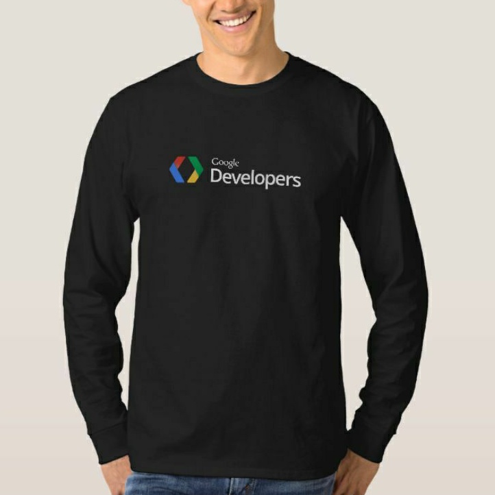 Tshirt Kaos Lengan Panjang WANITA PRIA PROGRAMMER GOOGLE DEVELOPER Jumbo Big Size XXL