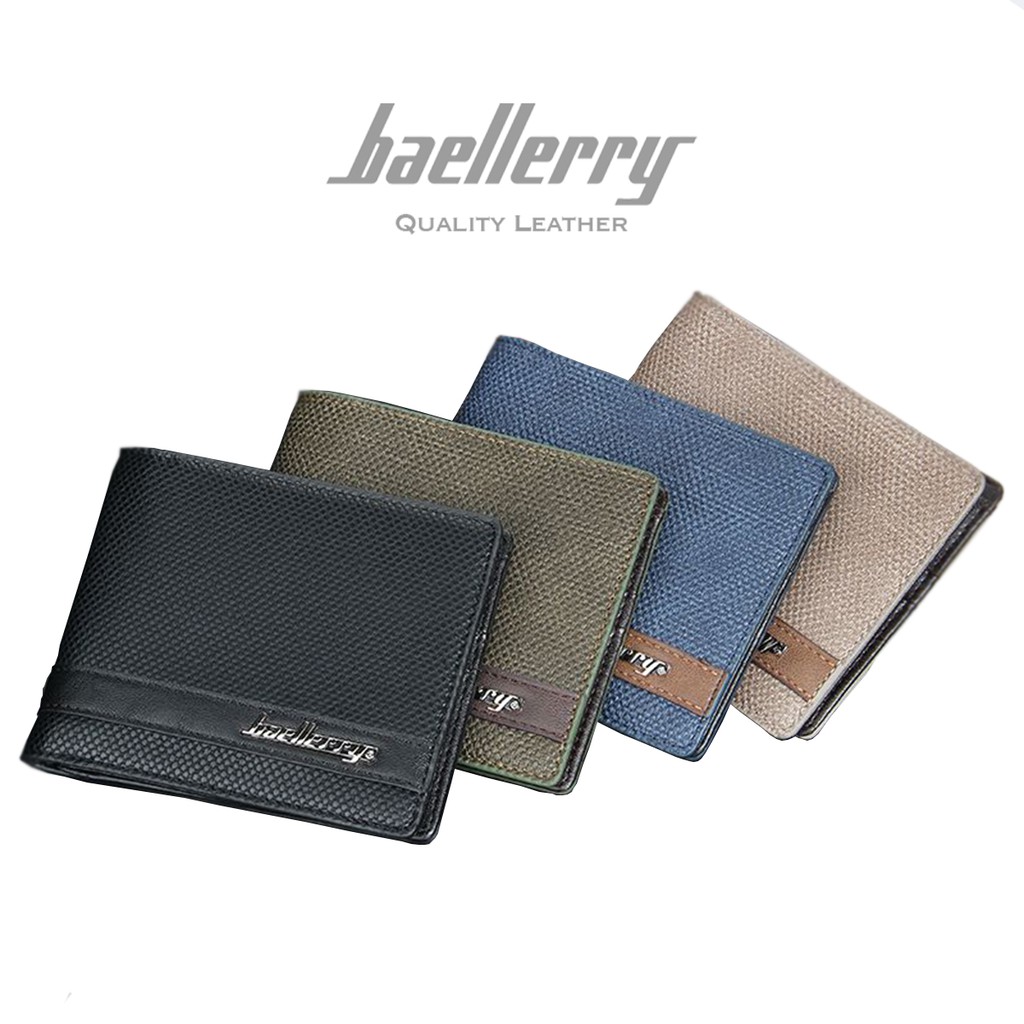 BAELLERRY D1862 Dompet Pria Bahan Kulit PU Leather Premium WATCHKITE WKOS