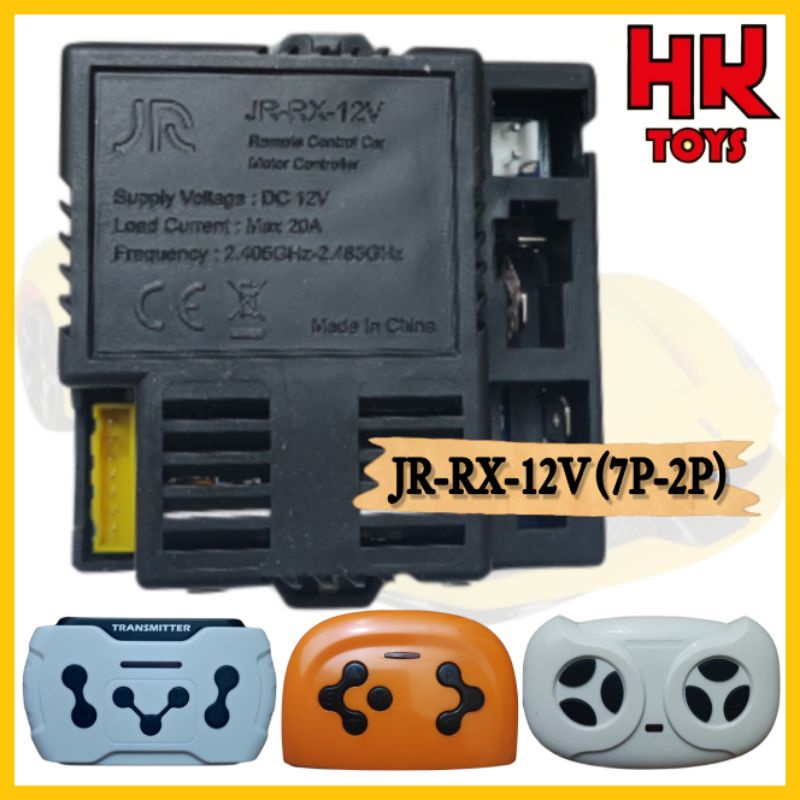 Receiver Set Remot Control JR-RX-12V/6V Bluetooth ( Modul PCB ) Mobil Mainan Aki Anak / PMB