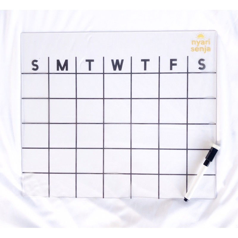 

acrylic planner akrilik kalender to do list organizer buku planner weekly planner buku tulis custom
